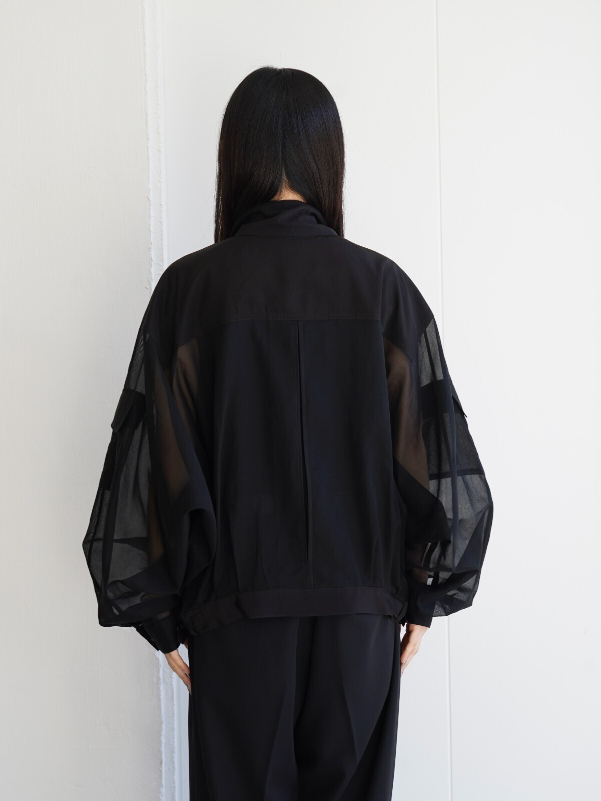 ANTHEM A WOMENS & MENS SHEER COTTON DOLMAN SHIRTS BLOUSON IMAGE26