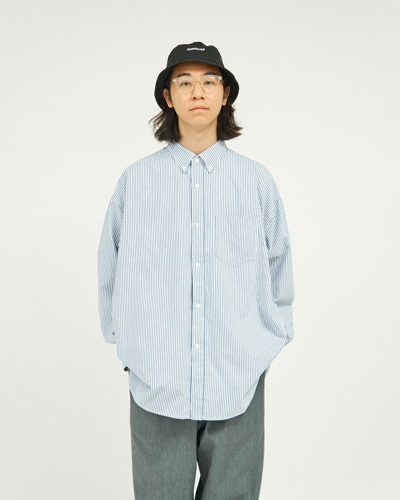 FreshService WOMENS & MENS DRY OXFORD CORPORATE L/S B.D SHIRT (25SS) IMAGE13