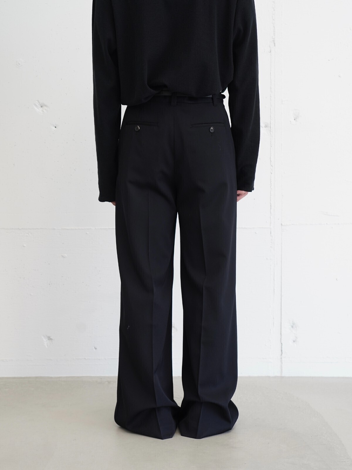 Hibiki Nakaminami WOMENS & MENS ZIPPED TROUSERS (Black-44) (CO) IMAGE10