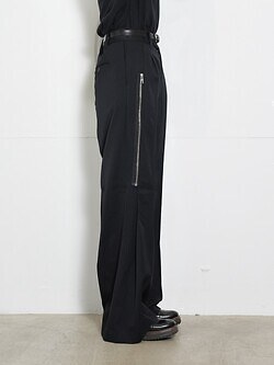 Hibiki Nakaminami WOMENS & MENS ZIPPED TROUSERS (Black-44) (CO) IMAGE13