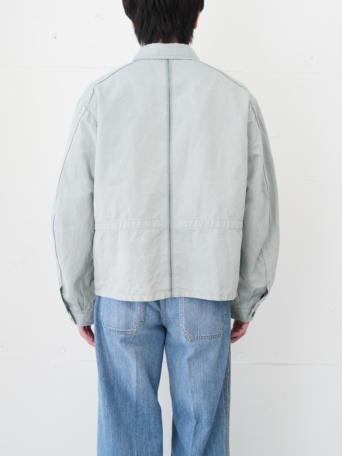 サルト メンズ コットンリネンツイル ショートジャケット 画像3