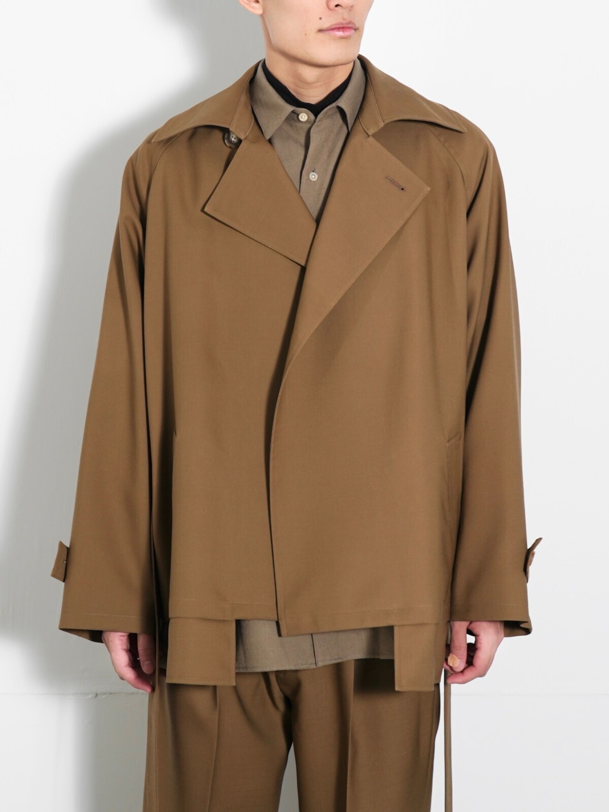 ブラン ワイエム メンズ ショートトレンチコート 画像12
