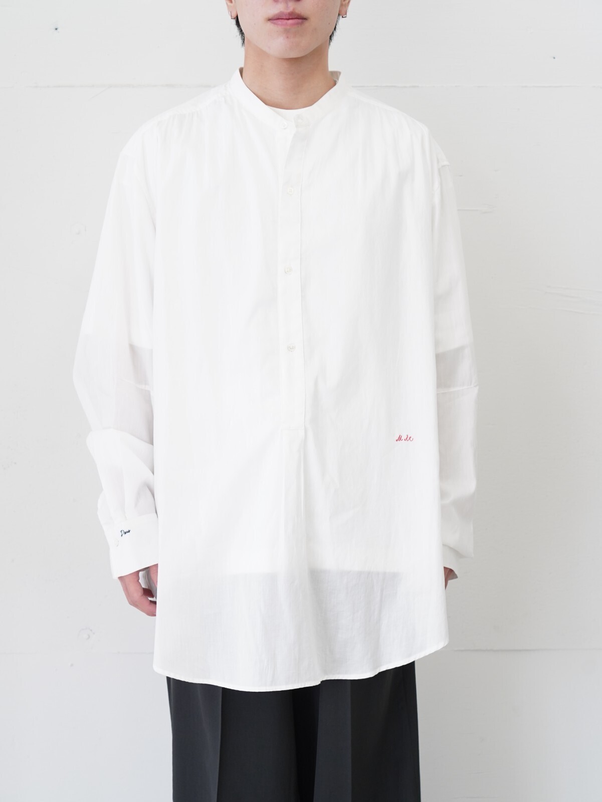 mister it. WOMENS & MENS Band Collar Shirt "Tous" IMAGE1