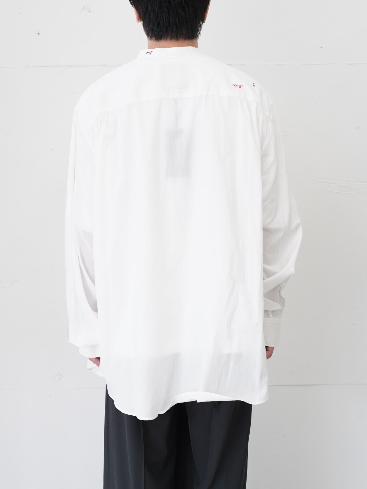 mister it. 여성 & 남성 Band Collar Shirt "Tous" 이미지3