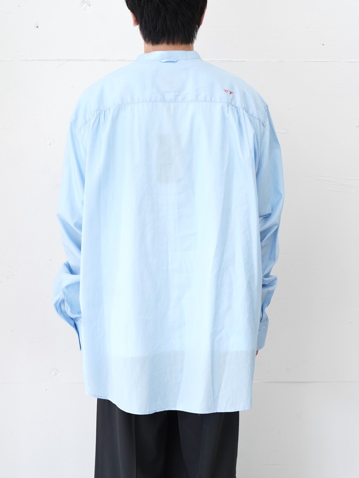 mister it. 여성 & 남성 Band Collar Shirt "Tous" 이미지15