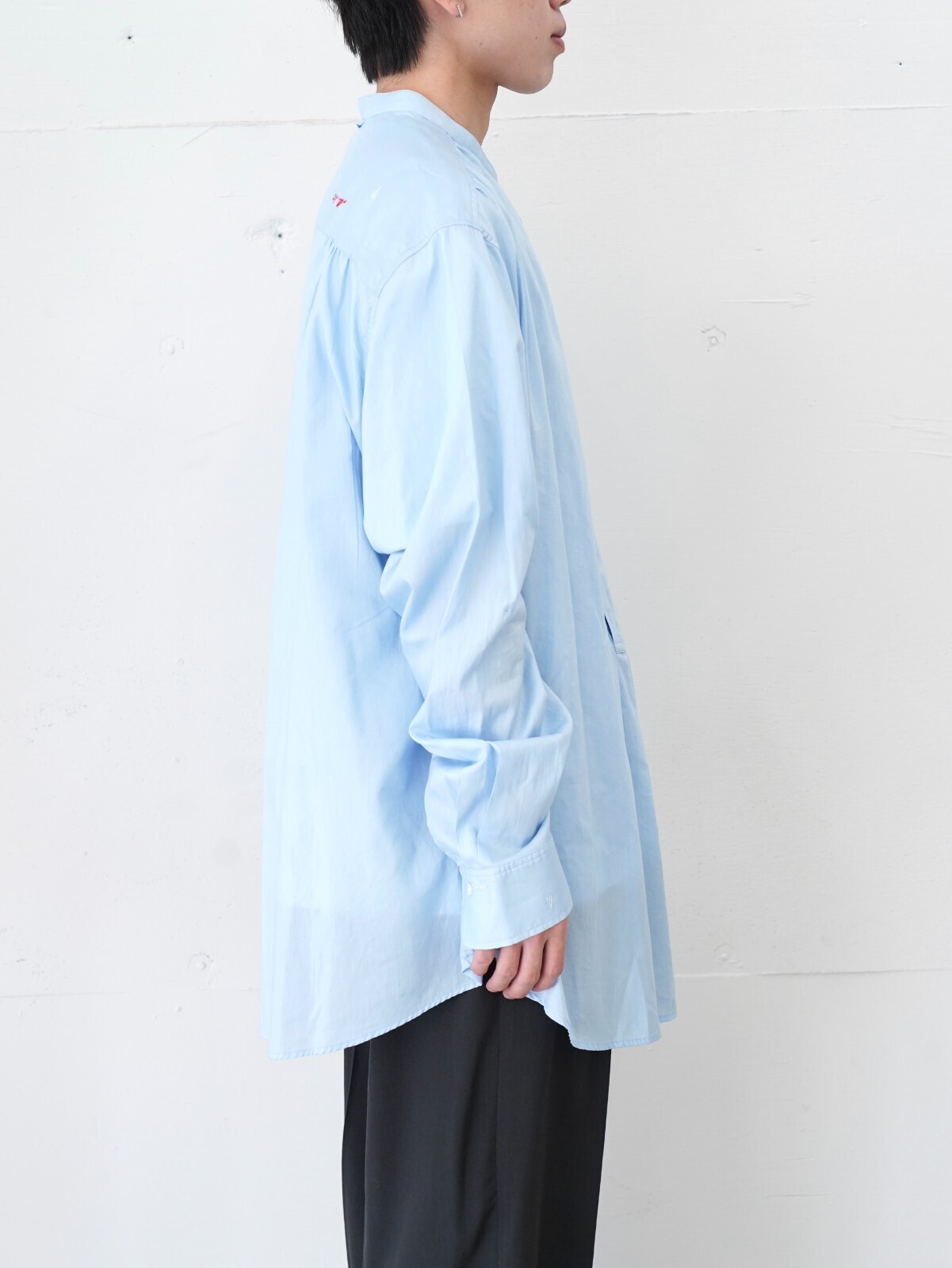 mister it. 여성 & 남성 Band Collar Shirt "Tous" 이미지14