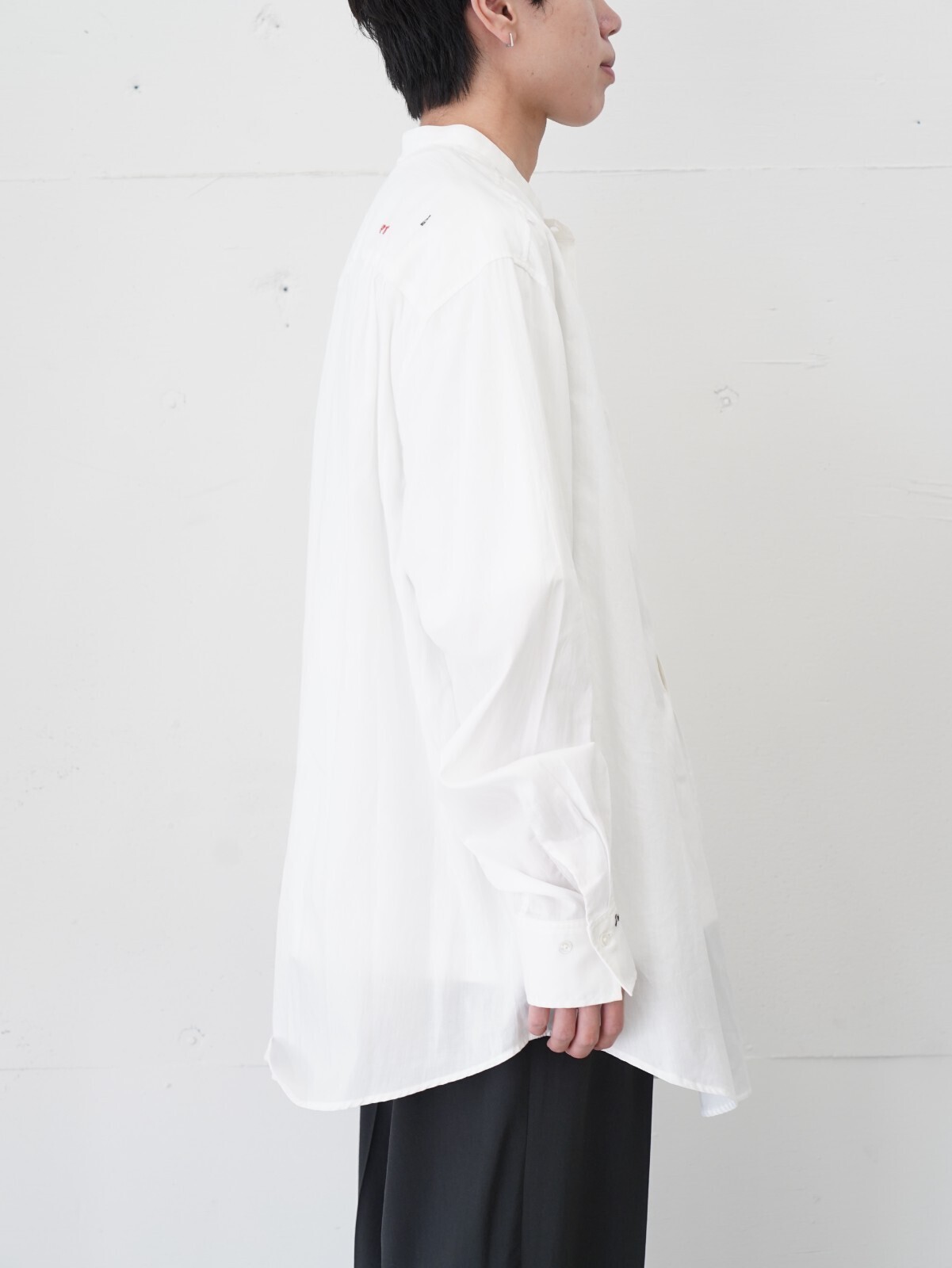 mister it. 여성 & 남성 Band Collar Shirt "Tous" 이미지2