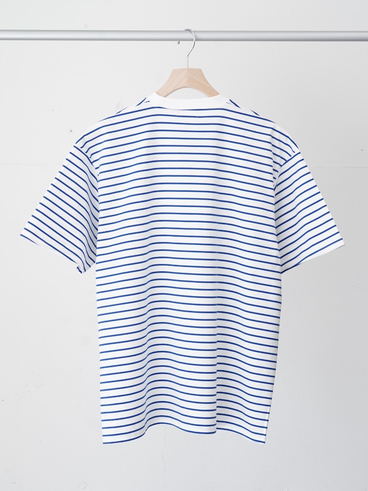 FUJI MENS SUPIMA COTTON BORDER S/S T-SHIRTS IMAGE5