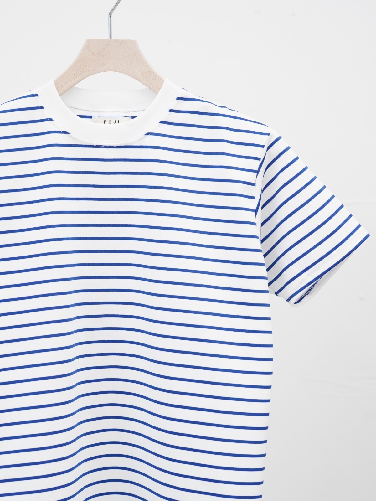 FUJI WOMENS SUPIMA COTTON BORDER S/S T-SHIRTS (femme) IMAGE7