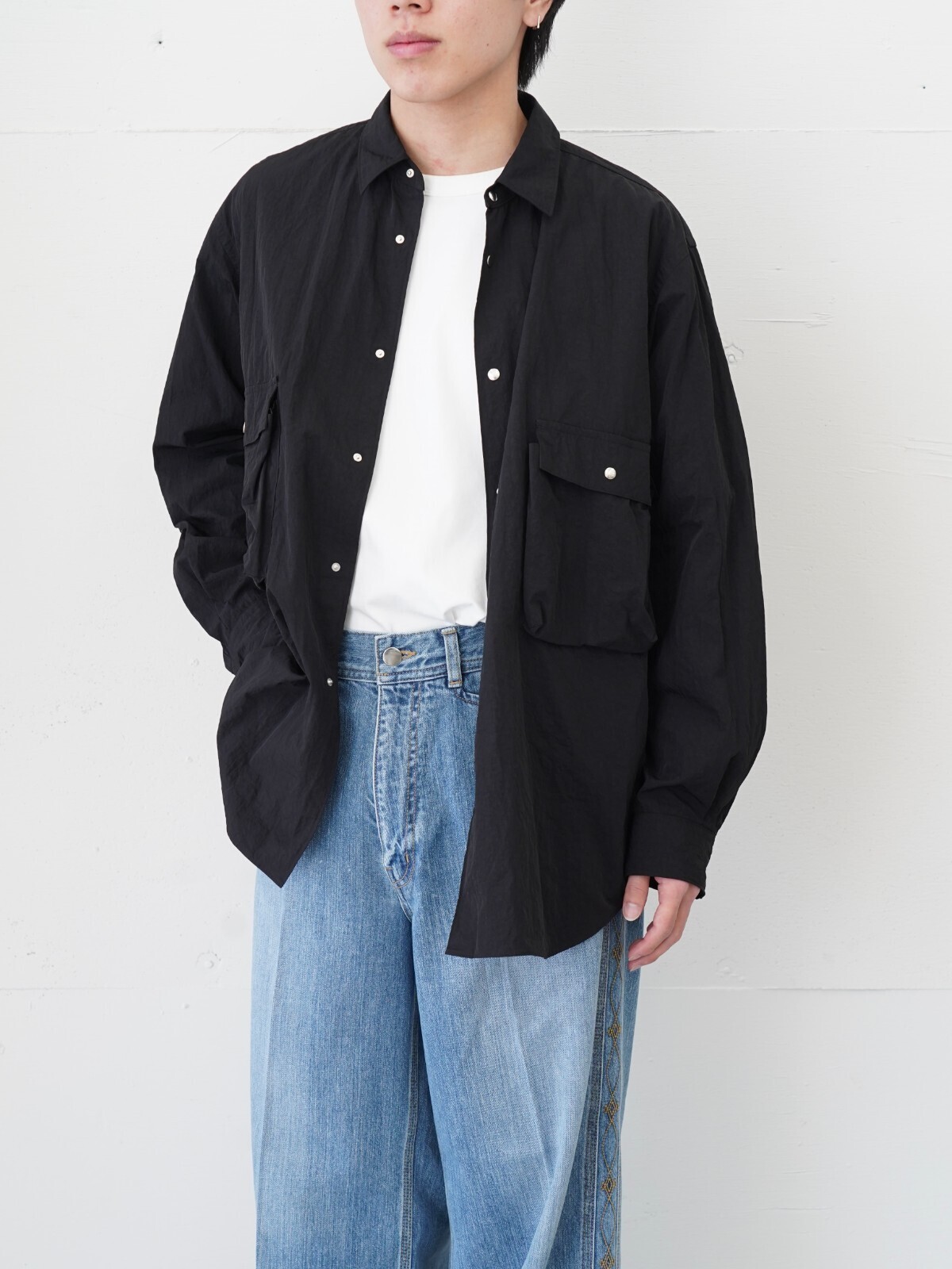 NULABEL MENS Garment Dyed Hunter Shirt IMAGE10