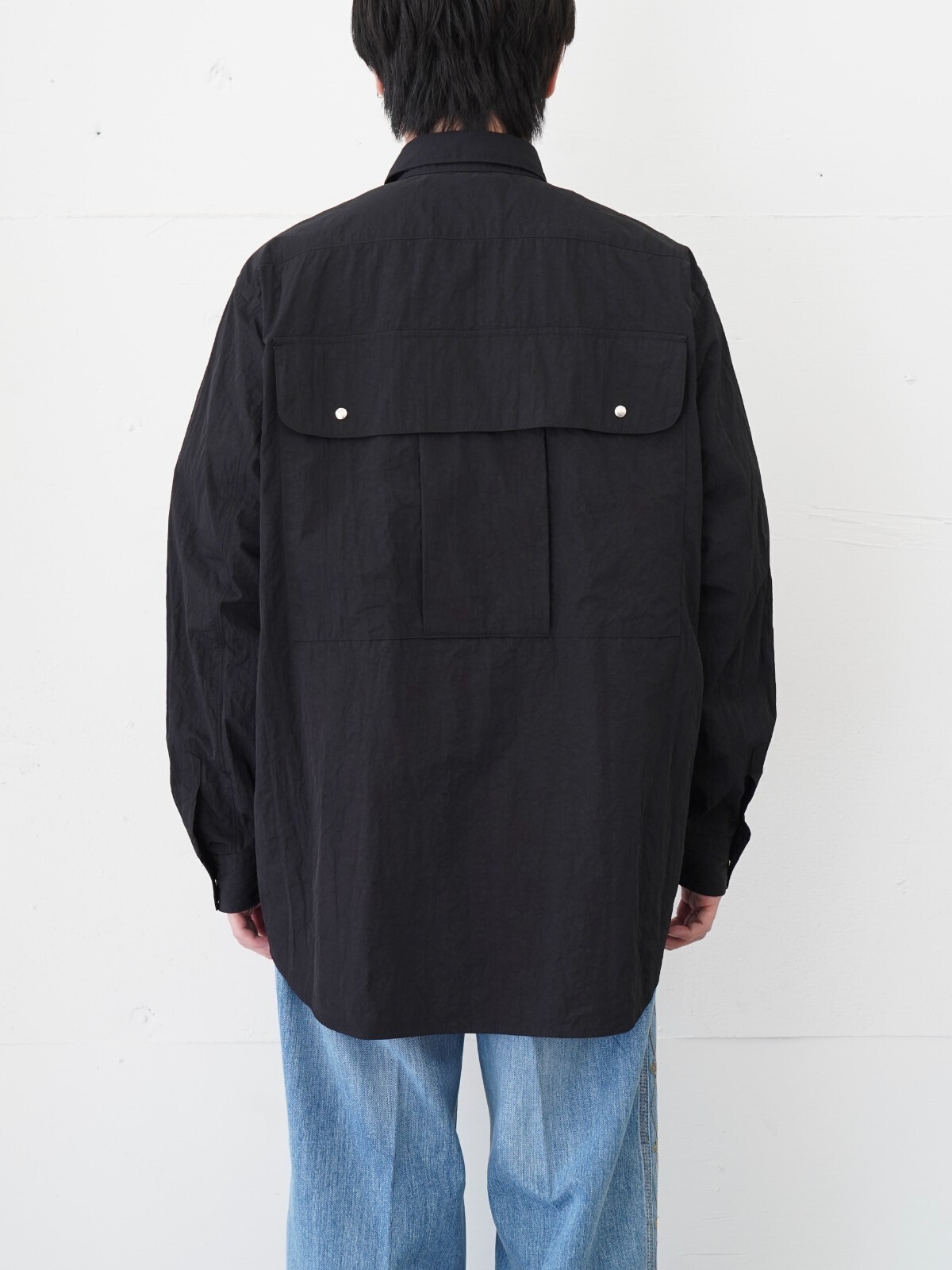NULABEL MENS Garment Dyed Hunter Shirt IMAGE7