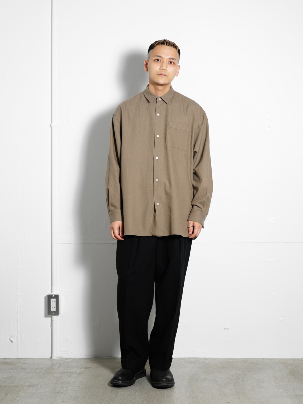 Blanc YM 女士 & 男士 Viyella Wide Shirt 图片13