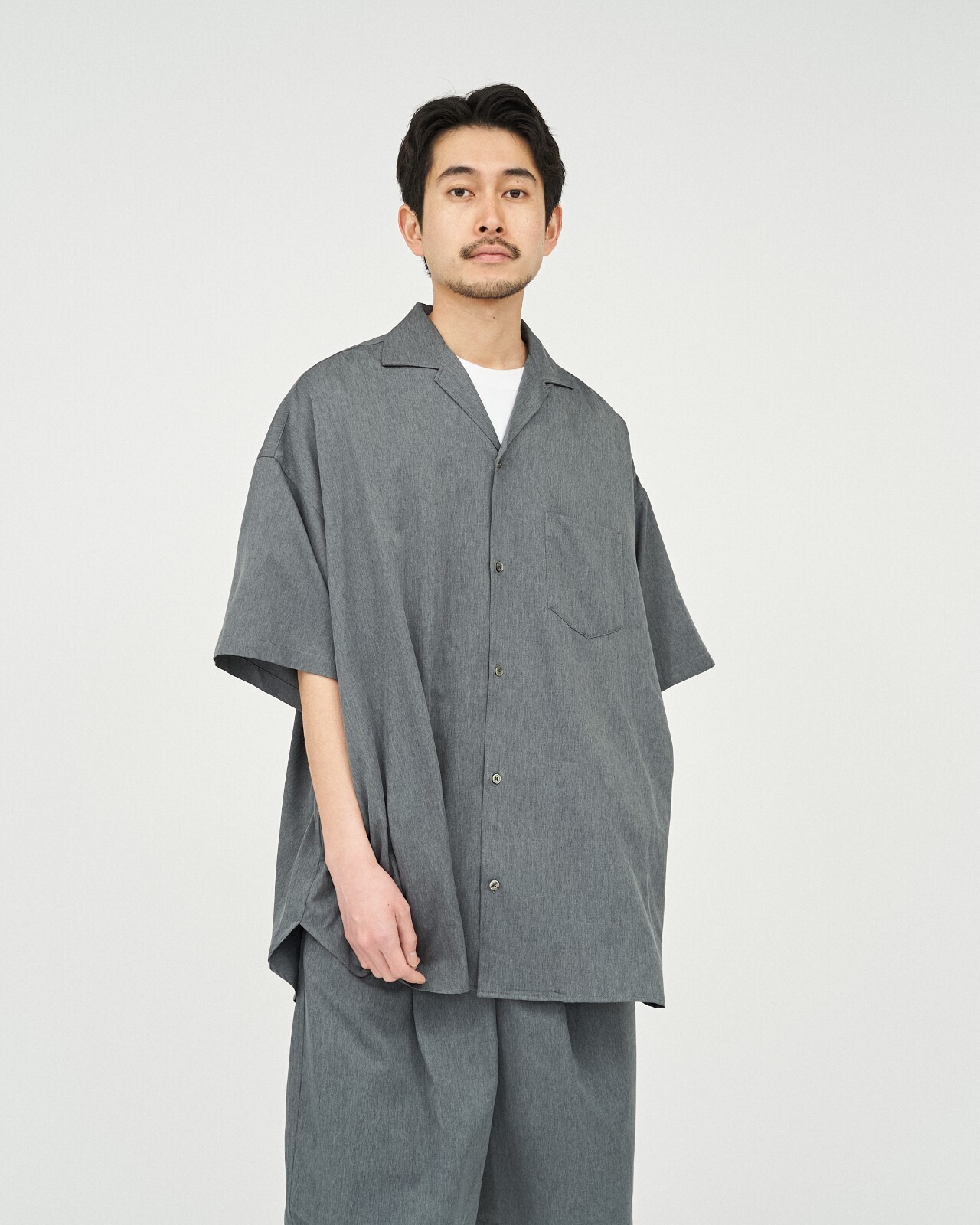 フレッシュサービス　半袖シャツポケット4つ付き　L 半袖シャツ DRY OXFORD FLAP POCKET S／S