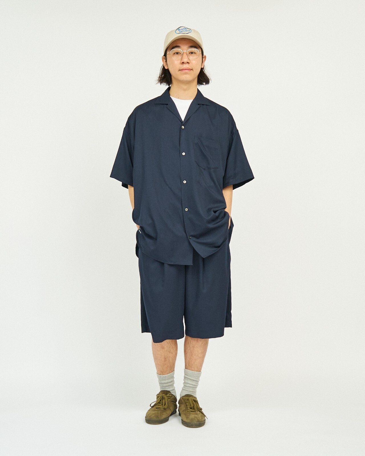 FreshService 남성 COOLFIBER OPEN COLLAR S/S SHIRT (25SS) 이미지9
