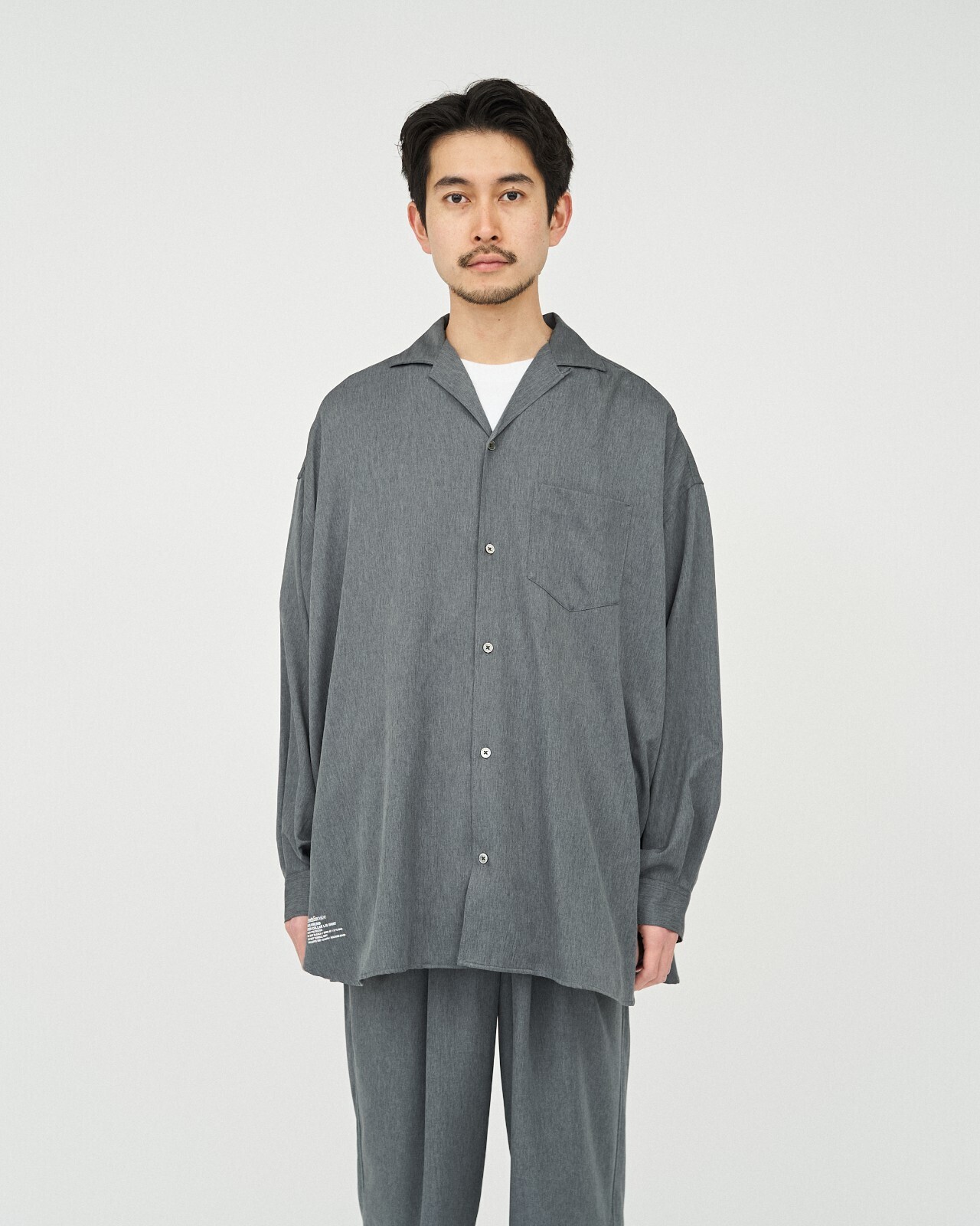 FreshService MENS COOLFIBER OPEN COLLAR L/S SHIRT (25SS) IMAGE8