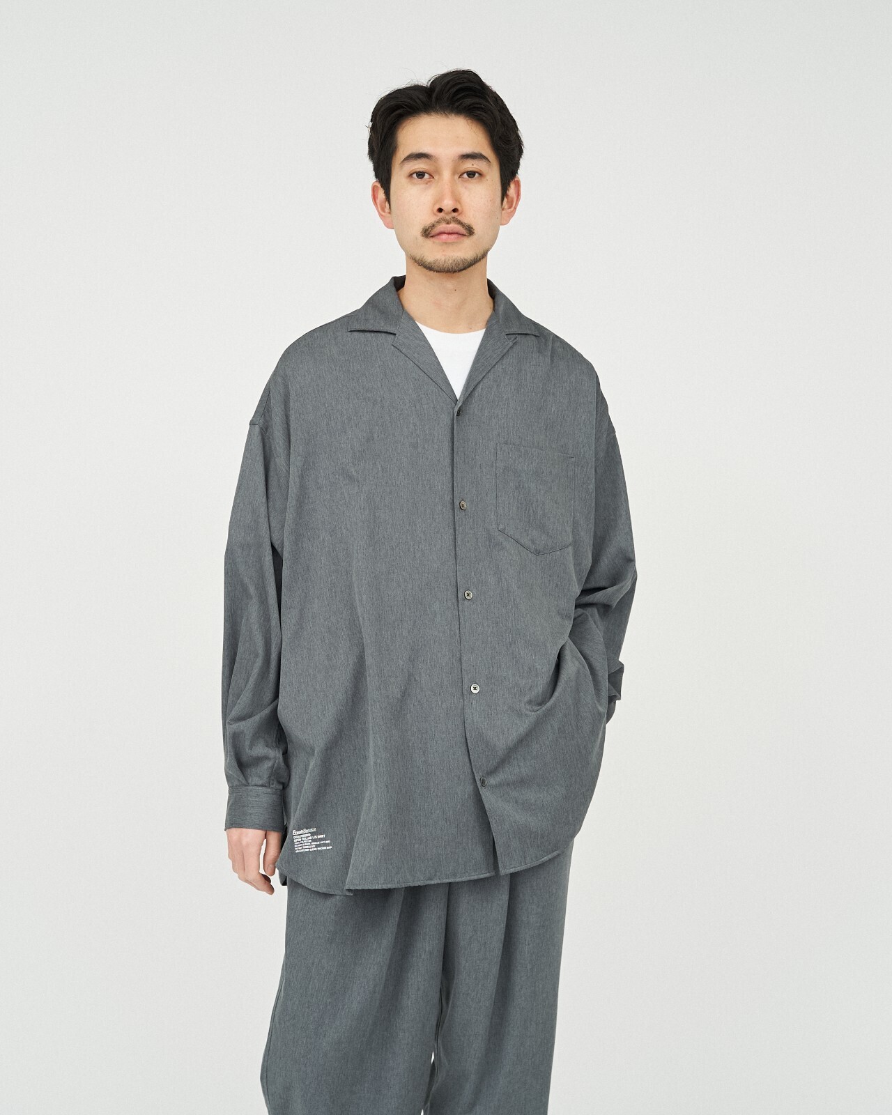 FreshService MENS COOLFIBER OPEN COLLAR L/S SHIRT (25SS) IMAGE7