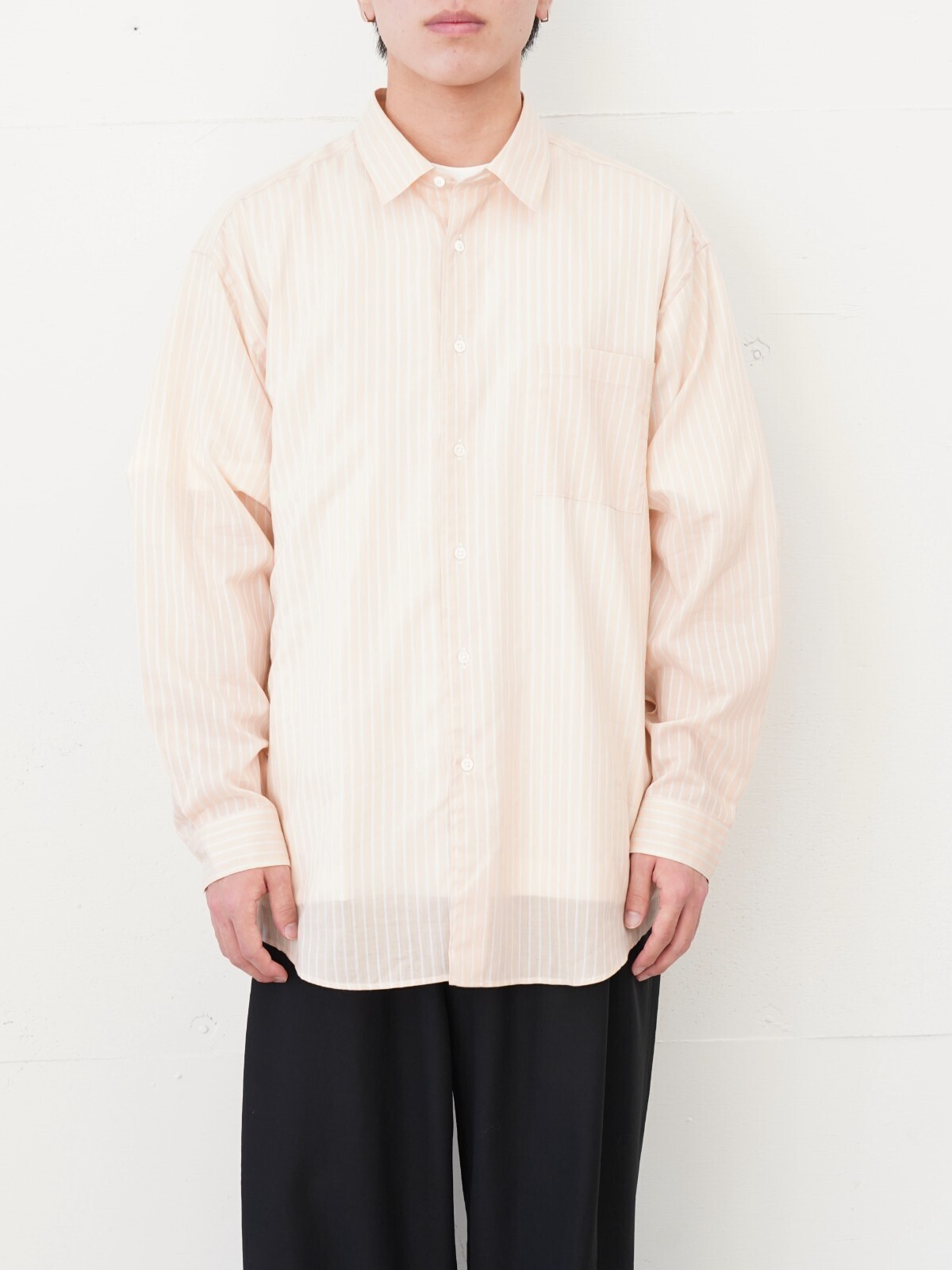 FUJI 男士 COTTON CUPRA STRIPE SHIRT 图片21