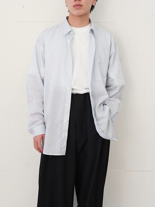COTTON CUPRA STRIPE SHIRT｜FUJI MENS