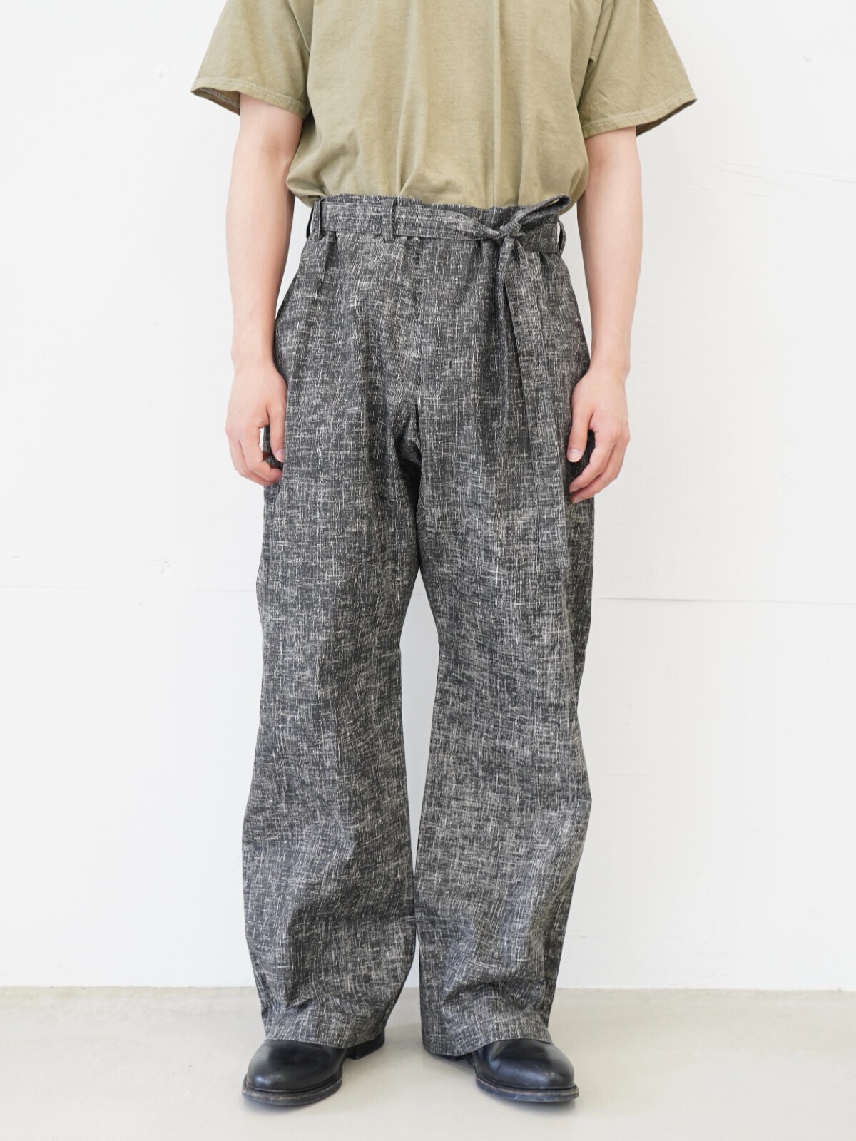 NULABEL 남성 SUMAC COATED KUNGFU TROUSERS 이미지12