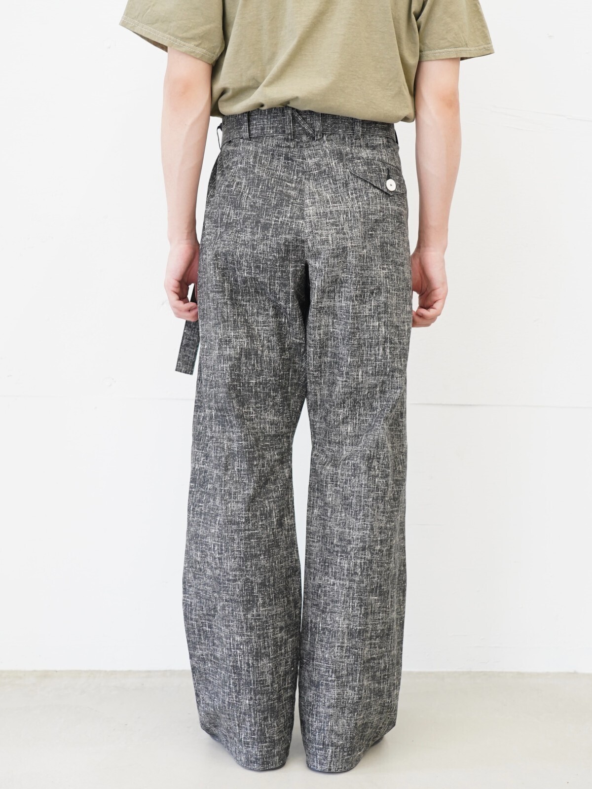 NULABEL 남성 SUMAC COATED KUNGFU TROUSERS 이미지14