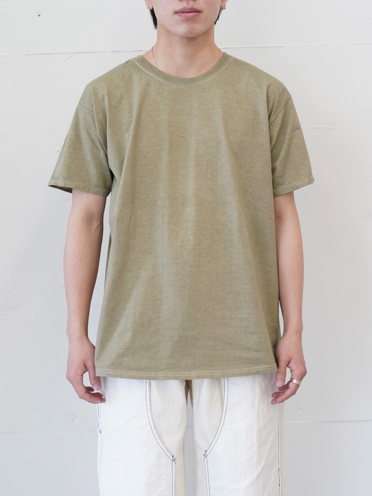 NULABEL 男士 GARMENT DYED T-SHIRT [ × BRACKETS ] 图片9