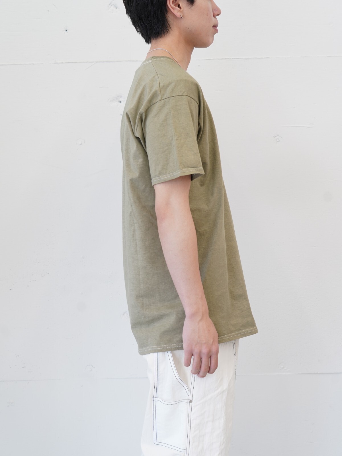 NULABEL 男士 GARMENT DYED T-SHIRT [ × BRACKETS ] 图片10