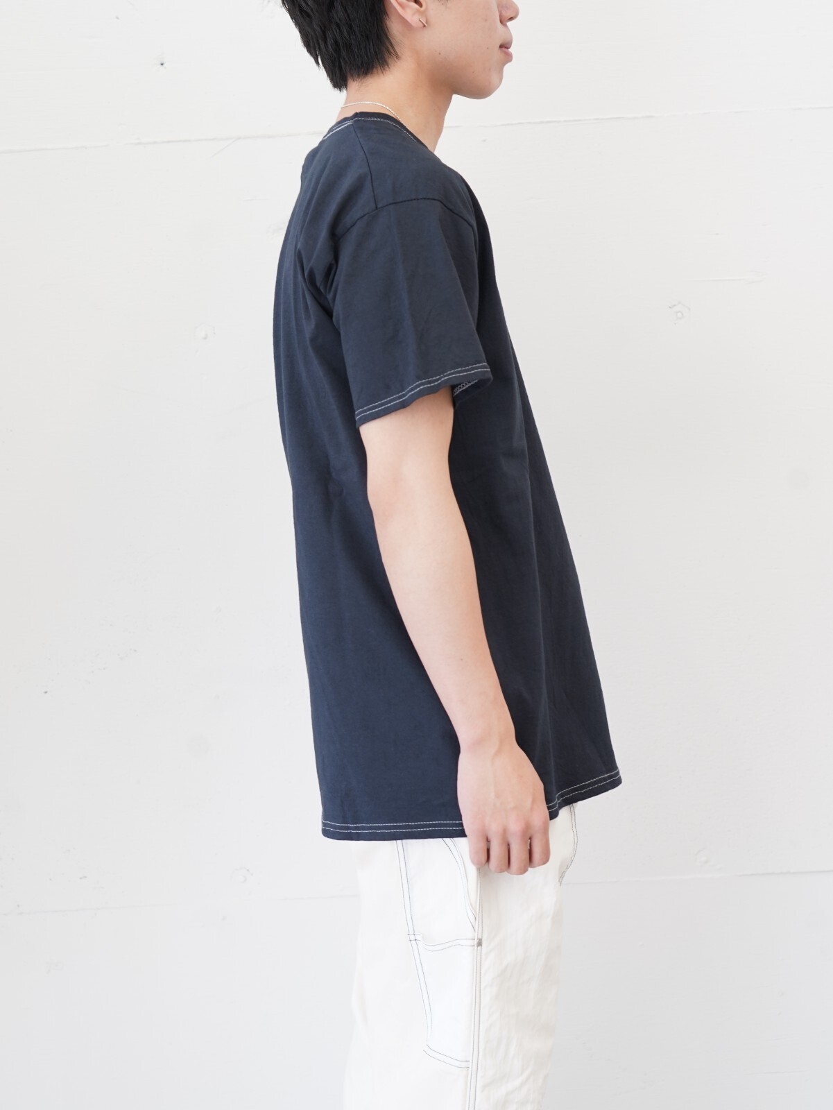 NULABEL 男士 GARMENT DYED T-SHIRT [ × BRACKETS ] 图片2