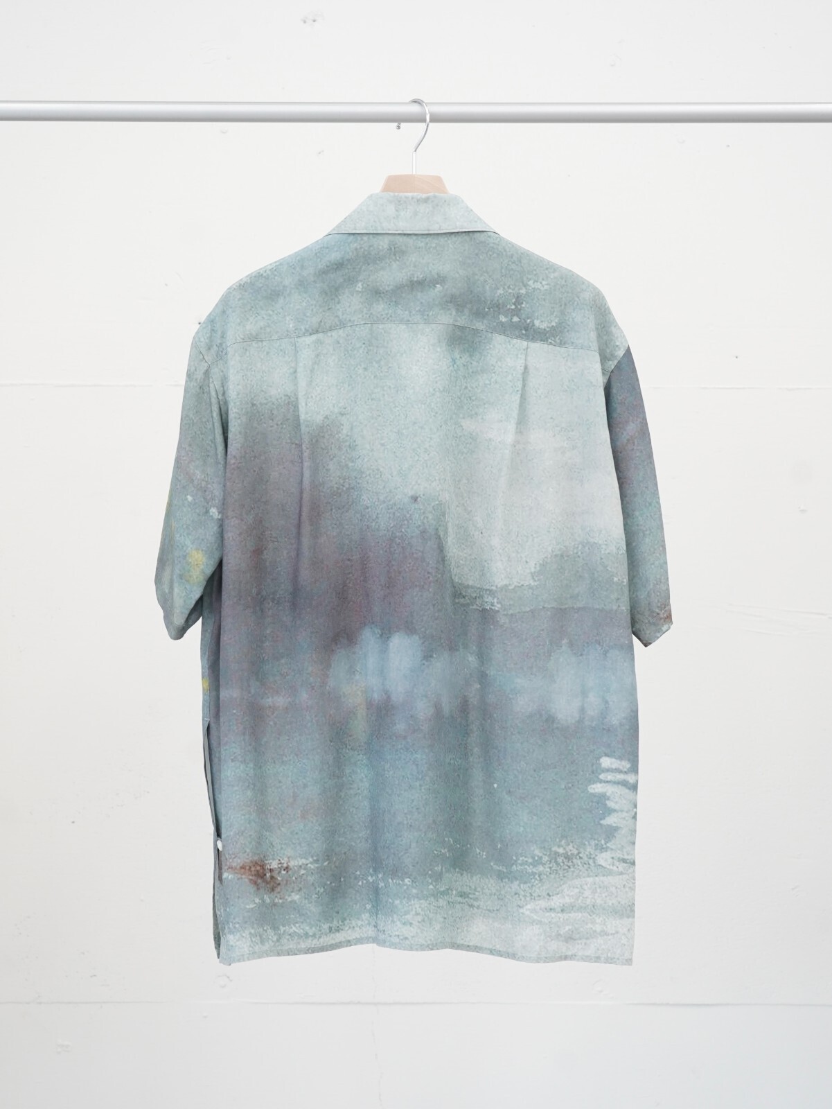 トップス YOKE LANDSCAPE PRINTED OPEN COLLAR SHIRT LANDSCAPE PRINTED OPEN COLLAR SHIRT - YOKE WOMENS & MENS
