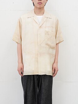 YOKE 男士 LANDSCAPE PRINTED OPEN COLLAR SHIRT 图片6