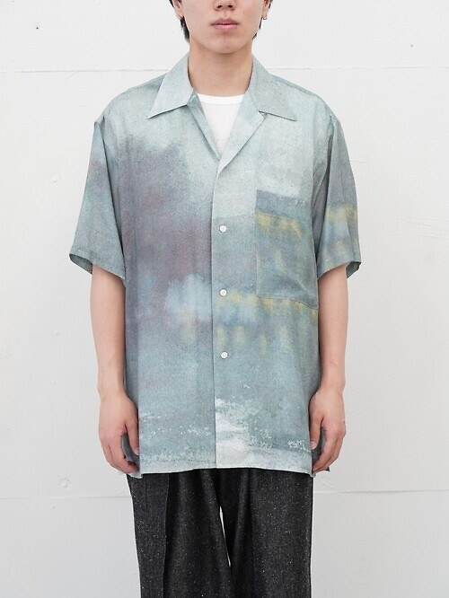 LANDSCAPE PRINTED OPEN COLLAR SHIRT｜YOKE 女裝 & 男裝