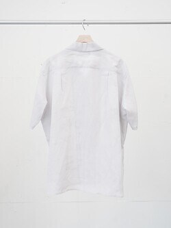 YOKE MENS EMBROIDERY OPEN COLLAR SHIRT IMAGE5