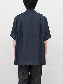 YOKE MENS EMBROIDERY OPEN COLLAR SHIRT IMAGE17