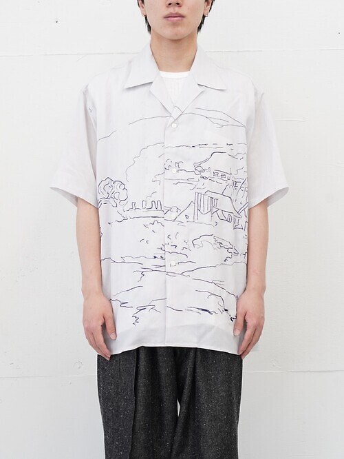 EMBROIDERY OPEN COLLAR SHIRT｜YOKE 女裝 & 男裝