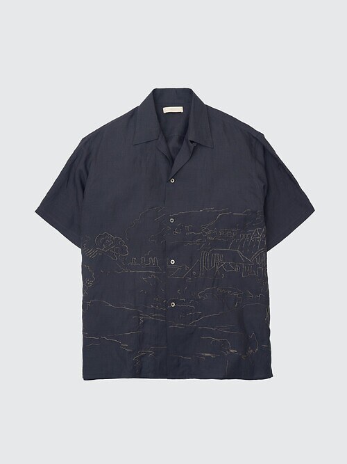 EMBROIDERY OPEN COLLAR SHIRT｜YOKE 男裝