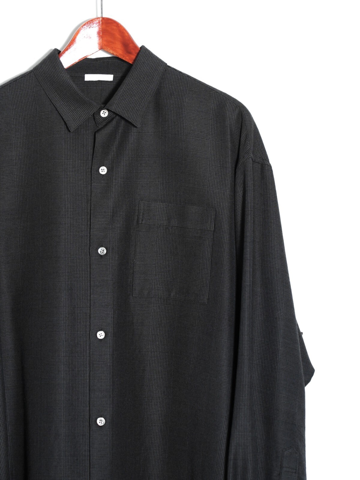 Blanc YM WOMENS & MENS Plaid Wide Shirt IMAGE11