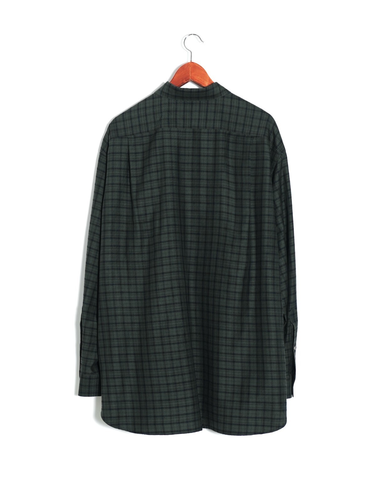 Blanc YM WOMENS & MENS Plaid Wide Shirt IMAGE4