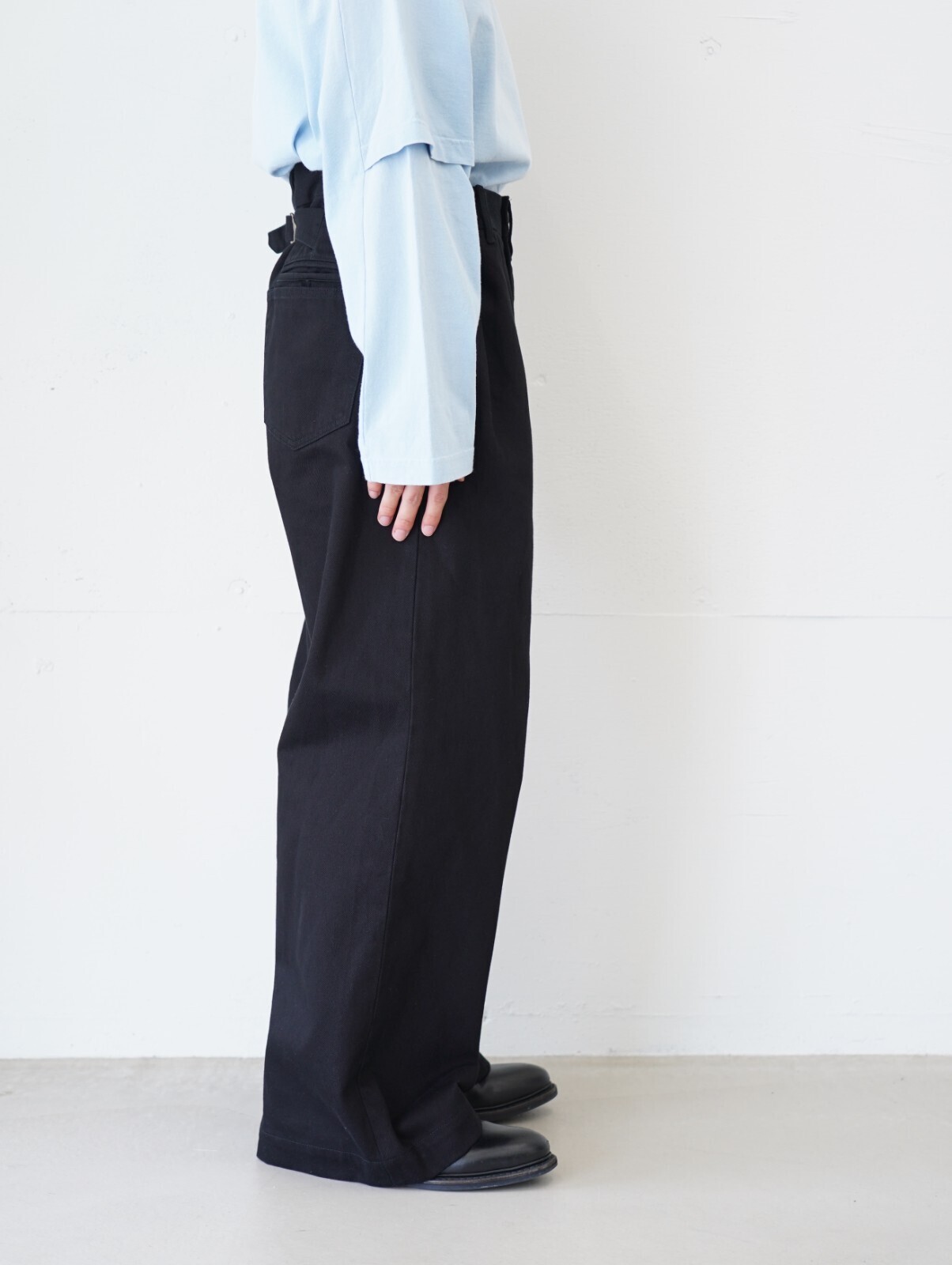 DAIRIKU 남성 "Cooper" Adjuster Wide Chino Pants 이미지2