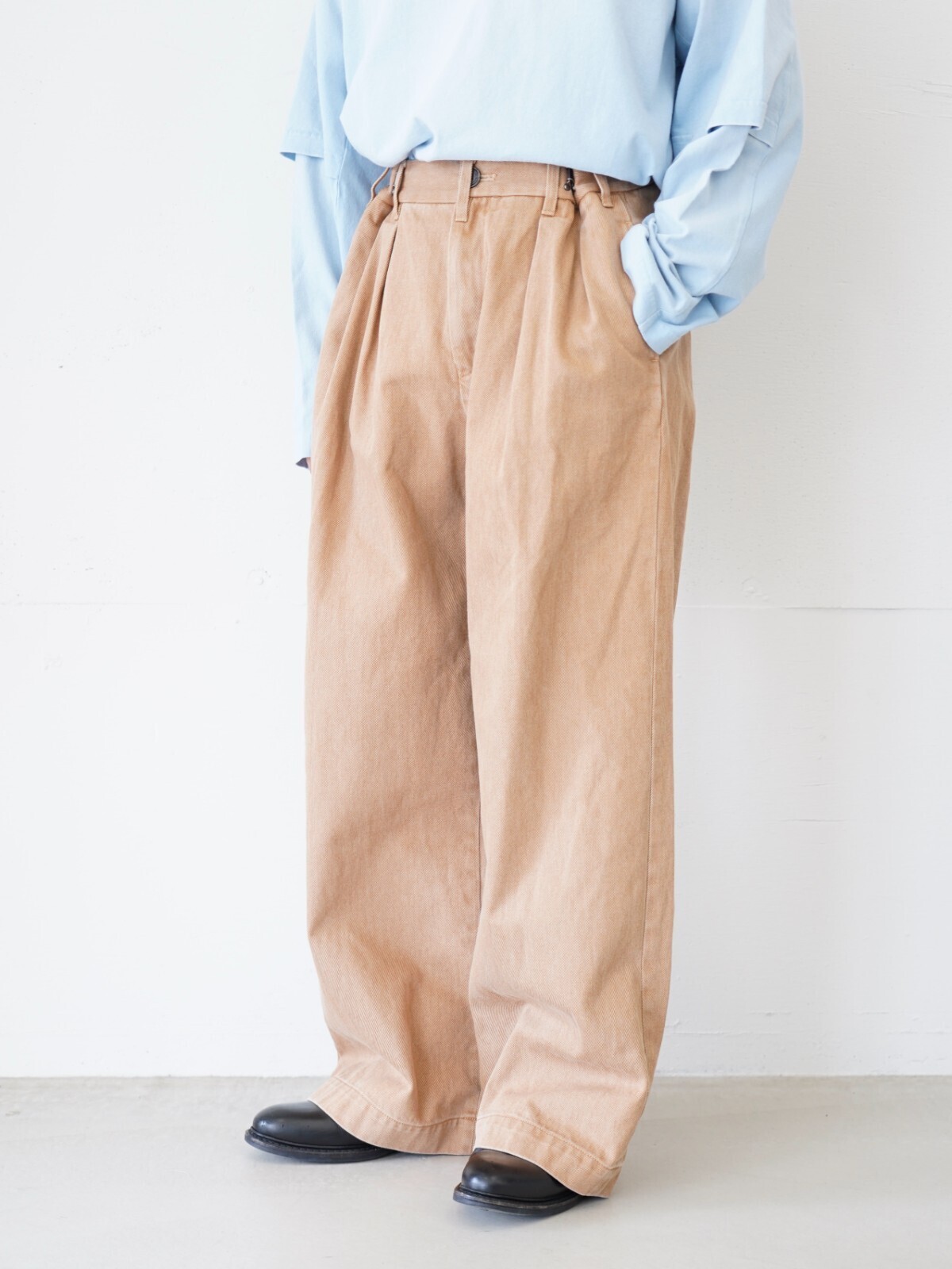 DAIRIKU 남성 "Cooper" Adjuster Wide Chino Pants 이미지16