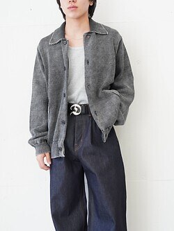 DAIRIKU 男士 Vintage Dyed Knit Jacket 图片2