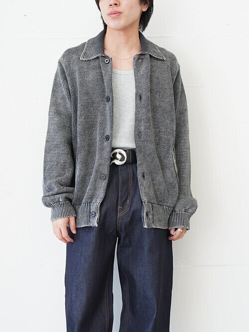 Vintage Dyed Knit Jacket｜DAIRIKU 男士