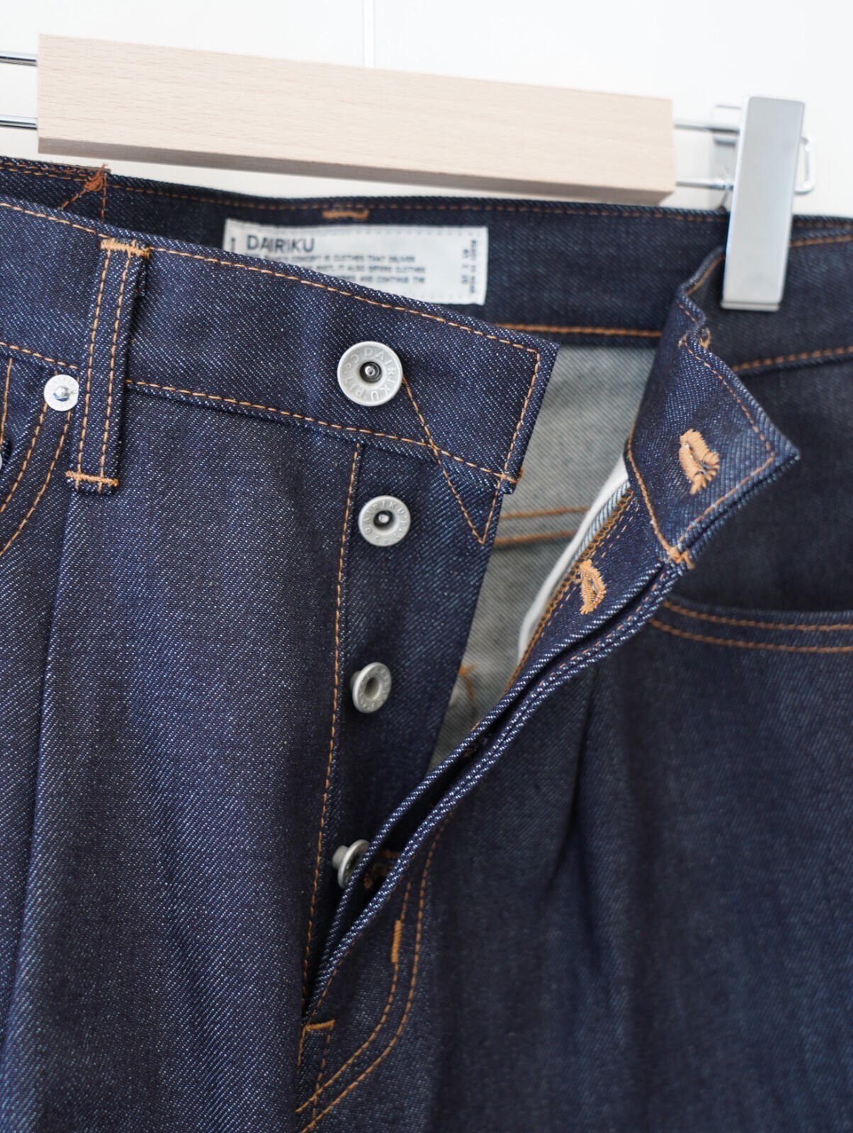 ダイリク メンズ "Wide" リジッドデニムパンツ 画像9