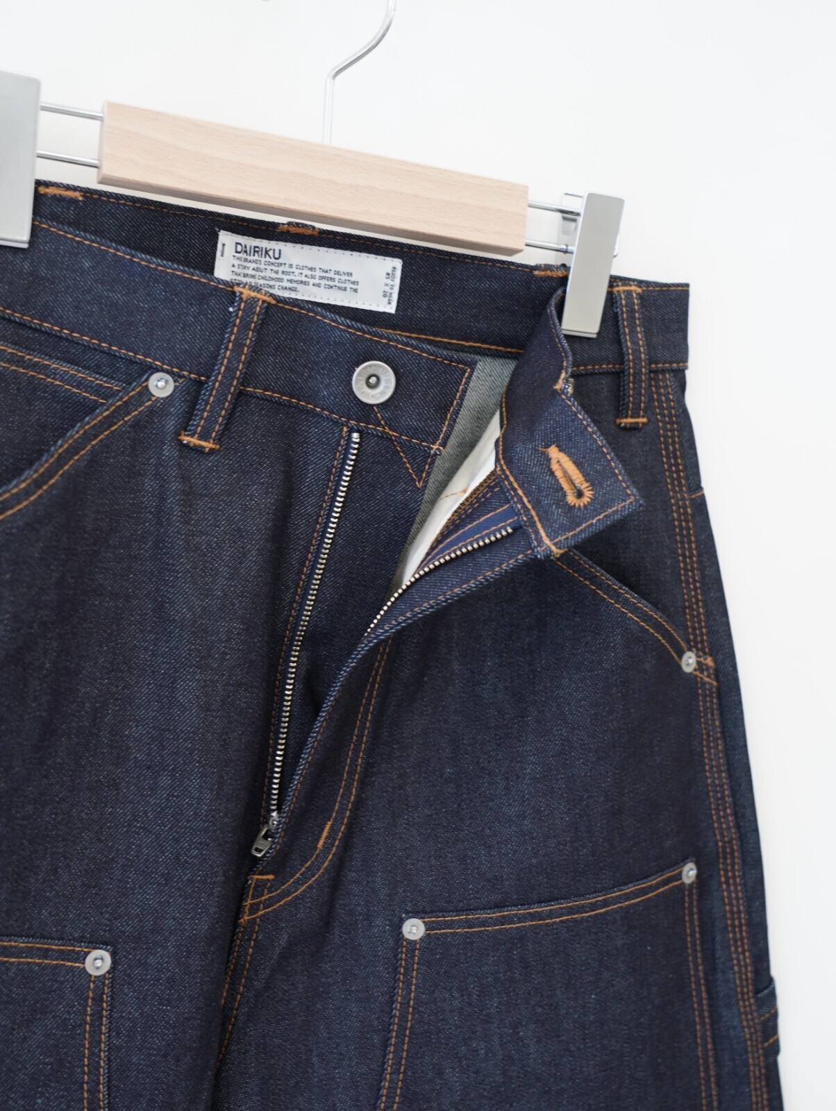 ダイリク メンズ リジッドペインターデニムワイドパンツ 画像15