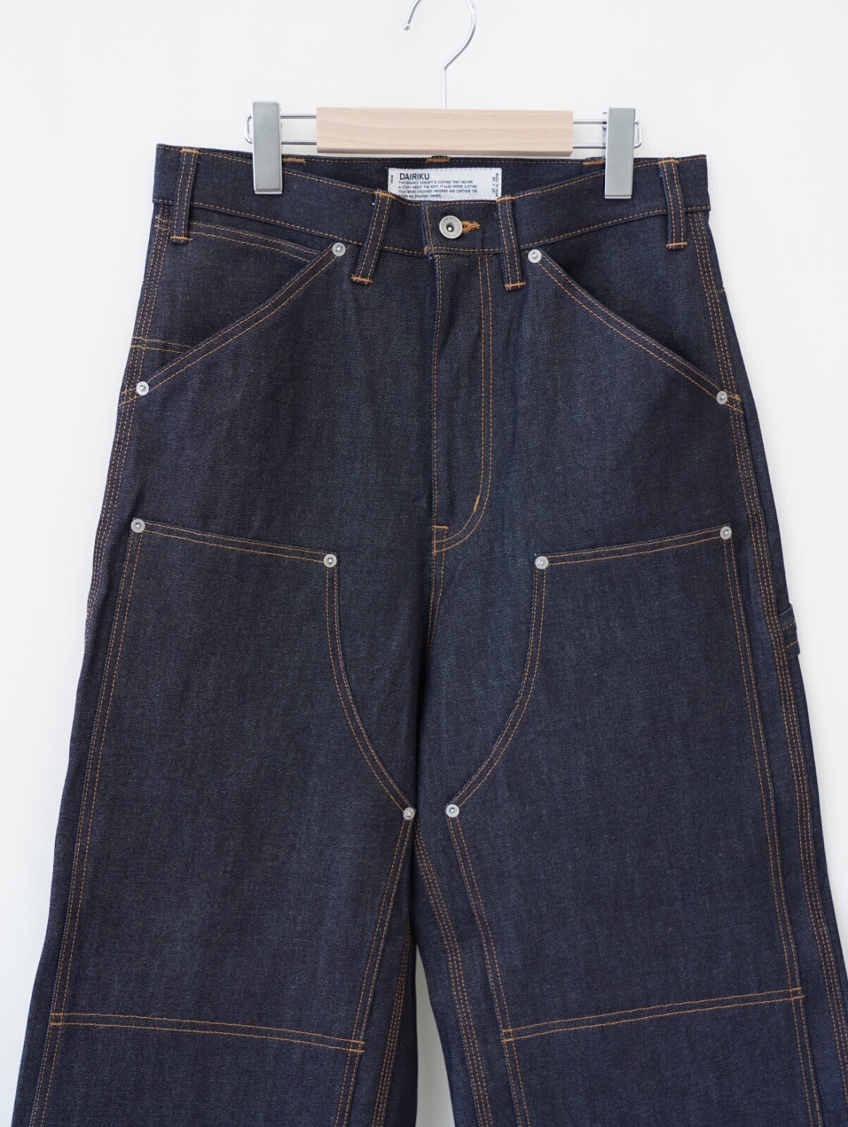 ダイリク メンズ リジッドペインターデニムワイドパンツ 画像11
