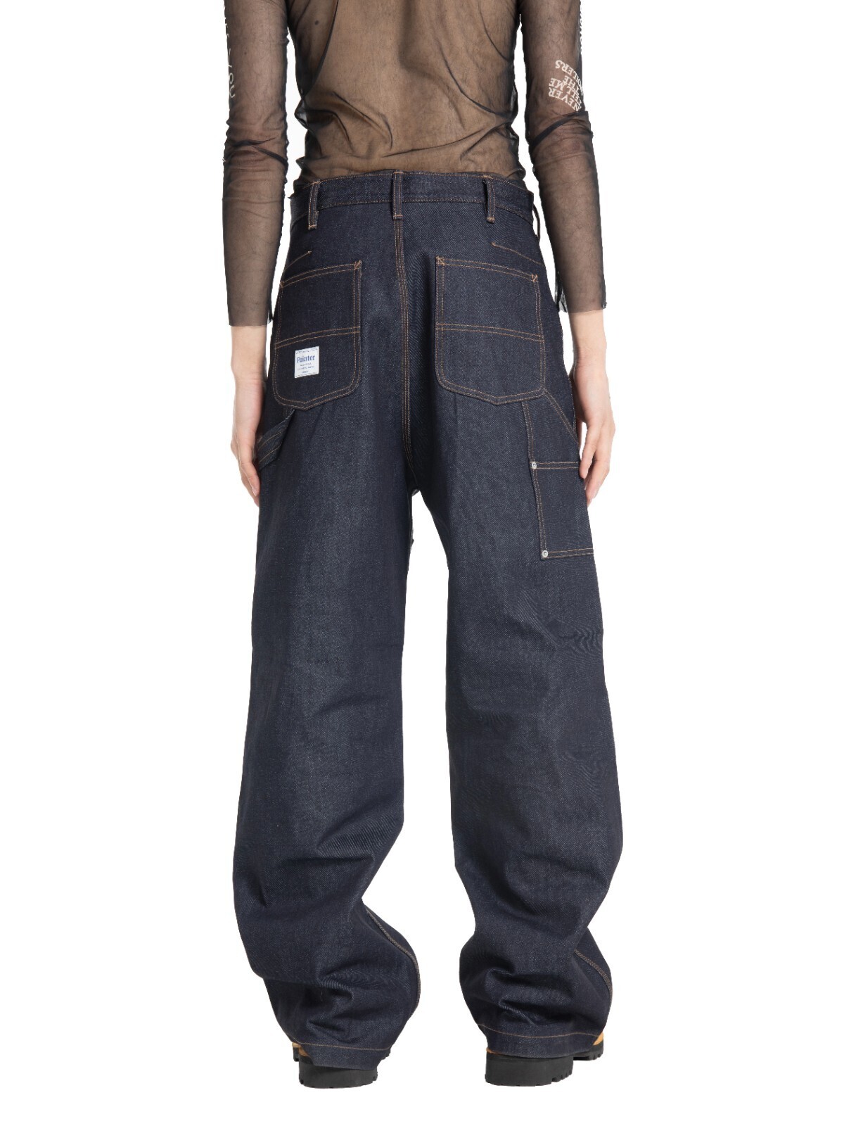 ダイリク メンズ リジッドペインターデニムワイドパンツ 画像7