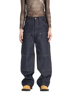 ダイリク メンズ リジッドペインターデニムワイドパンツ 画像5