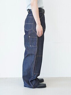 DAIRIKU 男士 Rigid Painter Denim Wide Pants 图片2