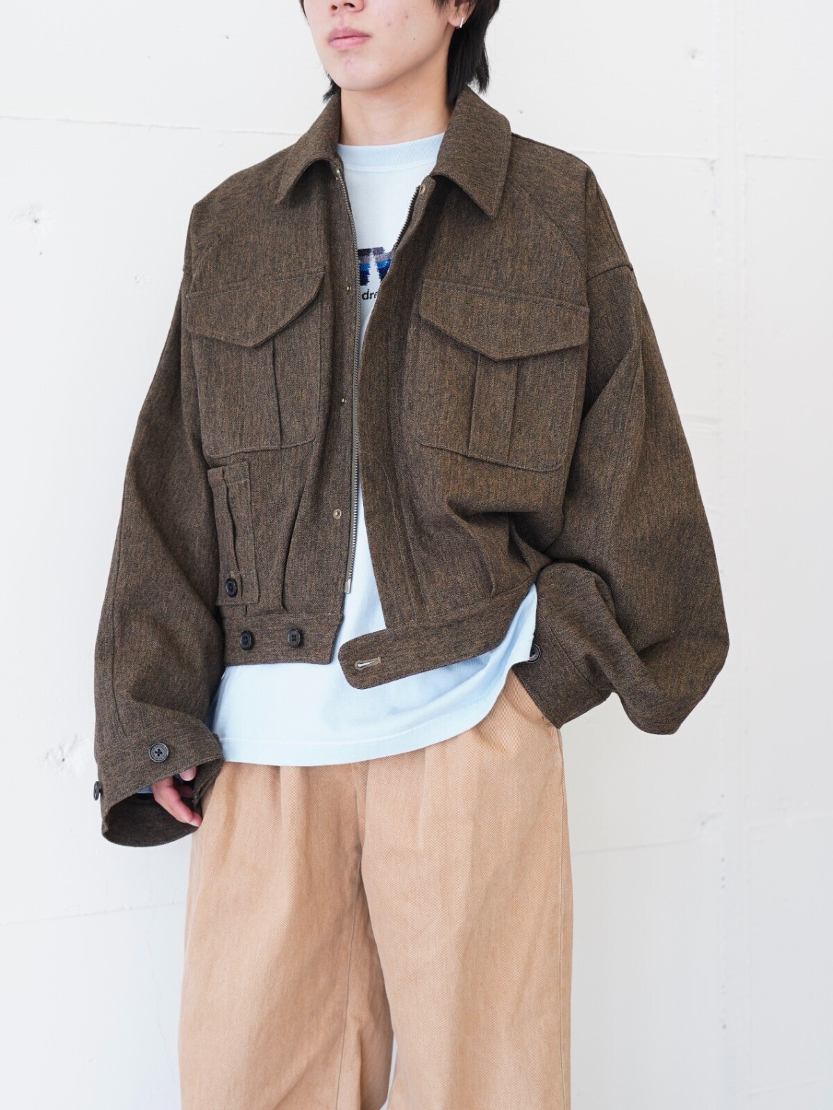 DAIRIKU 남성 "Inception" Big-Sleeve Blitish JKT 이미지10