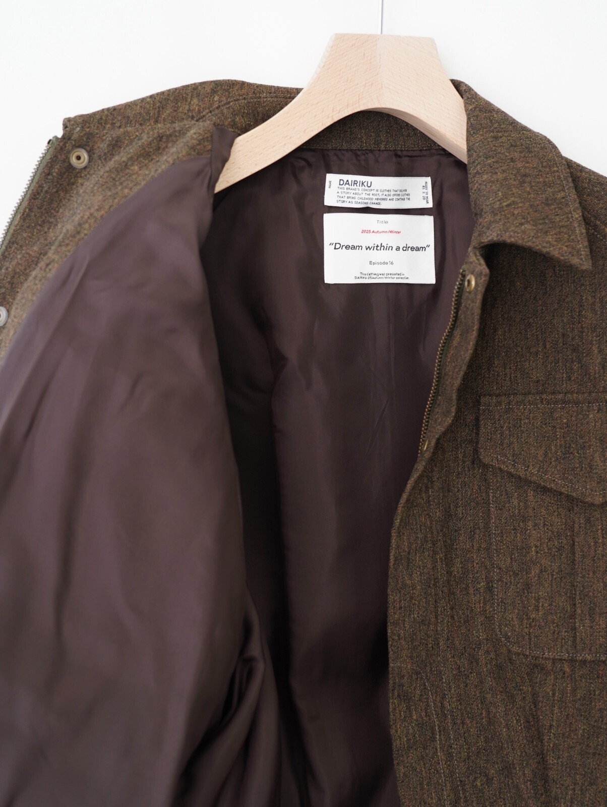 DAIRIKU 남성 "Inception" Big-Sleeve Blitish JKT 이미지6