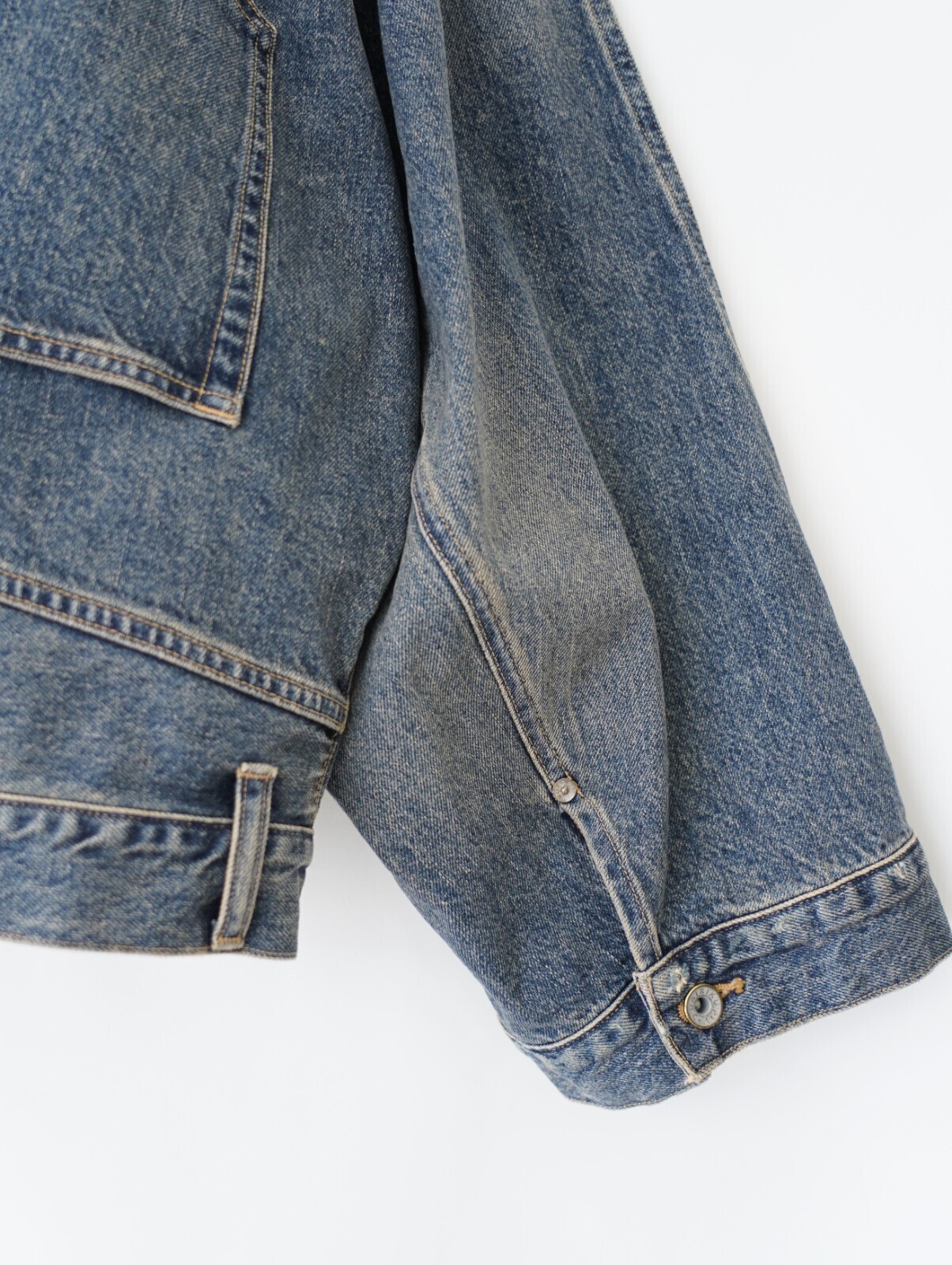 DAIRIKU MENS "Inception" Vintage Washed Denim Jacket IMAGE16