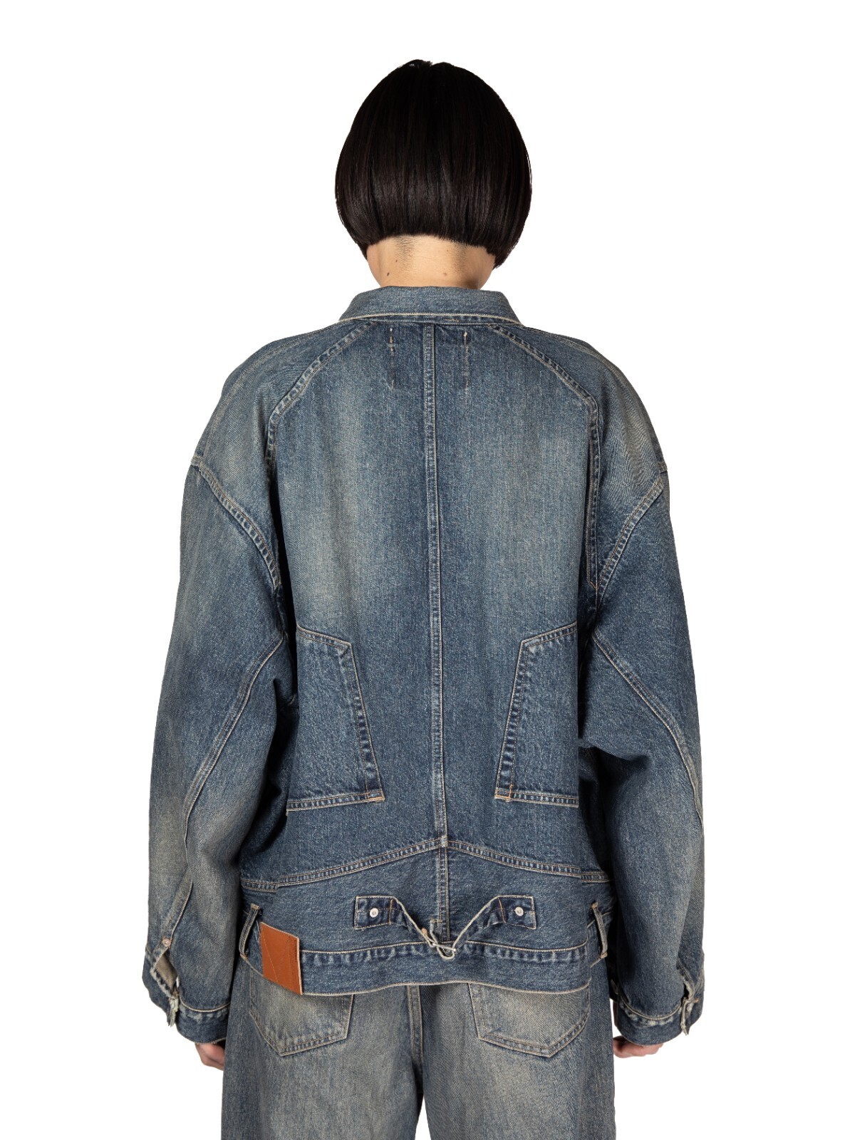 DAIRIKU MENS "Inception" Vintage Washed Denim Jacket IMAGE2
